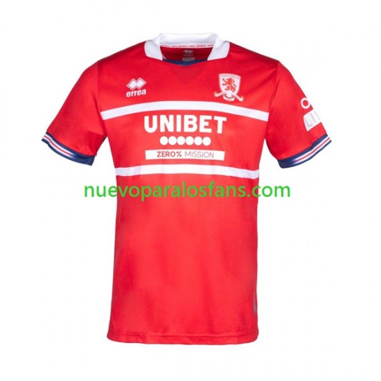 Camiseta de Fútbol Middlesbrough Hombre Casa 2023-2024 Manga Corta