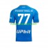 Camiseta de Fútbol Napoli Khvicha Kvaratskhelia 77 Hombre Casa 2023-2024 Manga Corta