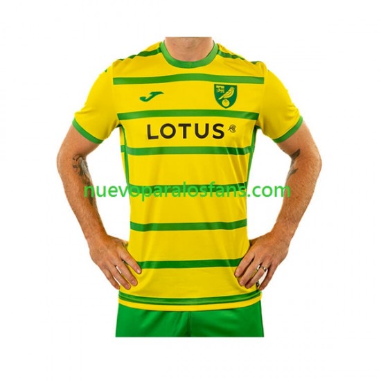 Camiseta de Fútbol Norwich City Hombre Casa 2023-2024 Manga Corta