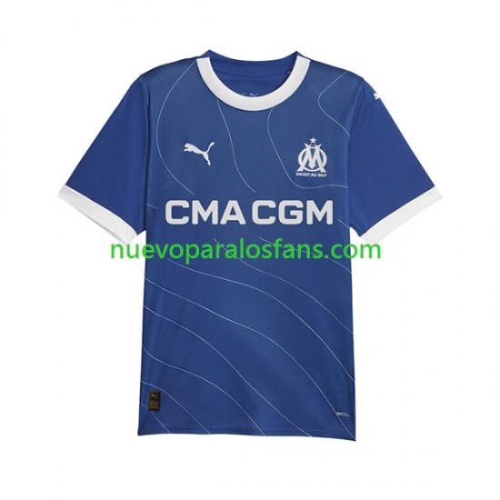 Camiseta de Fútbol Olympique de Marsella Hombre Exterior 2023-2024 Manga Corta
