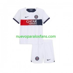 Camiseta de Fútbol Paris Saint-Germain Niño Exterior 2023-2024 Manga Corta