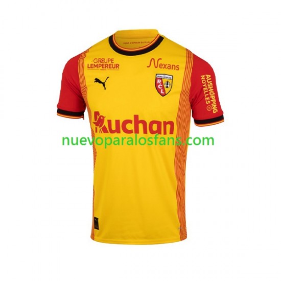 Camiseta de Fútbol RC Lens Hombre Casa 2023-2024 Manga Corta