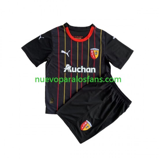 Camiseta de Fútbol RC Lens Niño Exterior 2023-2024 Manga Corta