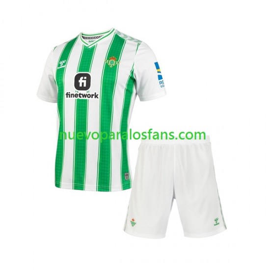 Camiseta de Fútbol Real Betis Niño Casa 2023-2024 Manga Corta
