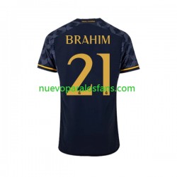 Camiseta de Fútbol Real Madrid Brahim Diaz 21 Hombre Exterior 2023-2024 Manga Corta