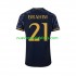 Camiseta de Fútbol Real Madrid Brahim Diaz 21 Hombre Exterior 2023-2024 Manga Corta