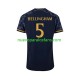 Camiseta de Fútbol Real Madrid Jude Bellingham 5 Hombre Exterior 2023-2024 Manga Corta