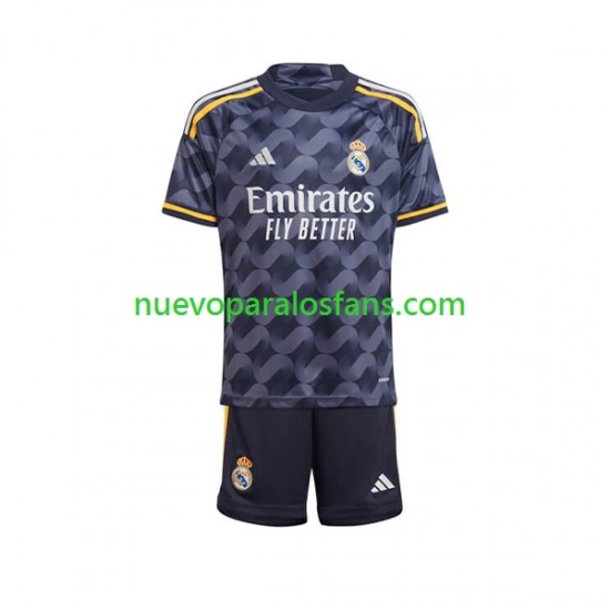 Camiseta de Fútbol Real Madrid Niño Exterior 2023-2024 Manga Corta