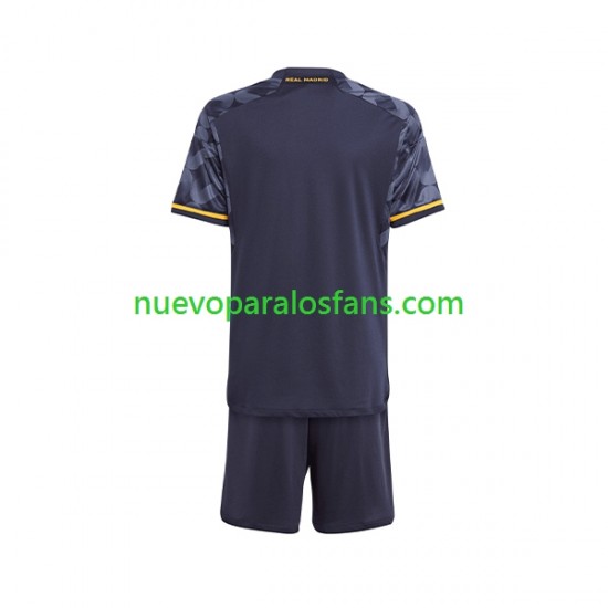 Camiseta de Fútbol Real Madrid Niño Exterior 2023-2024 Manga Corta