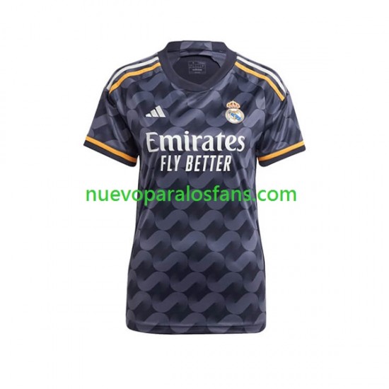 Camiseta de Fútbol Real Madrid Mujer Exterior 2023-2024 Manga Corta