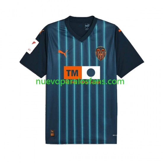 Camiseta de Fútbol Valencia CF Hombre Exterior 2023-2024 Manga Corta
