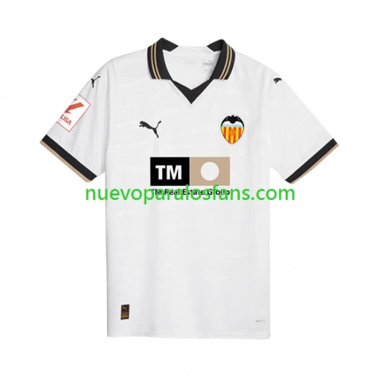Camiseta de Fútbol Valencia CF Hombre Casa 2023-2024 Manga Corta