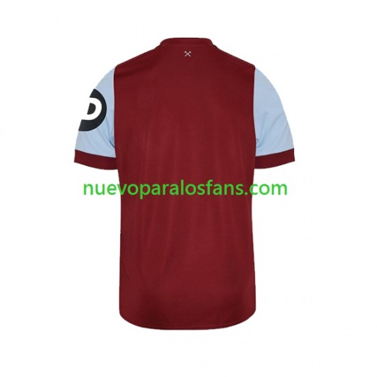 Camiseta de Fútbol West Ham United Hombre Casa 2023-2024 Manga Corta
