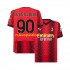 Camiseta de Fútbol AC Milan Charles De Ketelaere 90 Hombre Casa 2023-2024 Manga Corta
