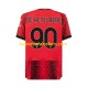 Camiseta de Fútbol AC Milan Charles De Ketelaere 90 Hombre Casa 2023-2024 Manga Corta