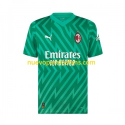 Camiseta de Fútbol AC Milan Portero Hombre Casa 2023-2024 Manga Corta