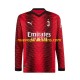 Camiseta de Fútbol AC Milan Hombre Casa 2023-2024 Manga Larga