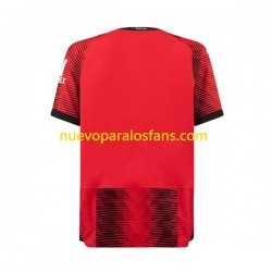 Camiseta de Fútbol AC Milan Hombre Casa 2023-2024 Manga Corta