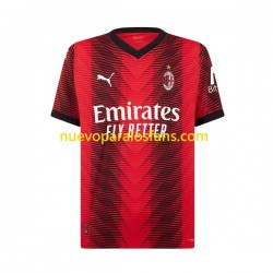Camiseta de Fútbol AC Milan Ibrahimović 11 Niño Casa 2023-2024 Manga Corta