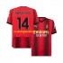 Camiseta de Fútbol AC Milan Tiemoue Bakayoko 14 Hombre Casa 2023-2024 Manga Corta