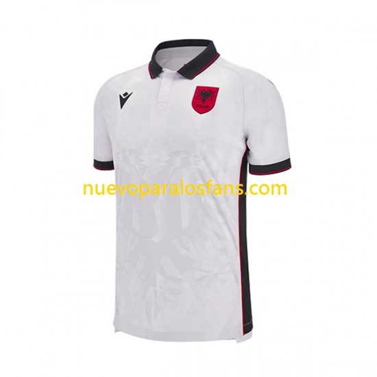 Camiseta de Fútbol Albania Hombre Exterior 2023 Manga Corta