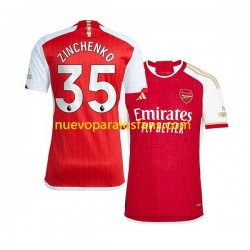 Camiseta de Fútbol Arsenal Oleksandr Zinchenko 35 Hombre Casa 2023-2024 Manga Corta