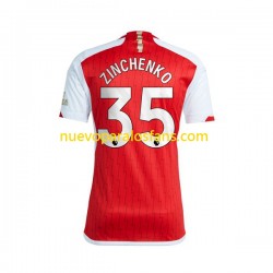 Camiseta de Fútbol Arsenal Oleksandr Zinchenko 35 Hombre Casa 2023-2024 Manga Corta