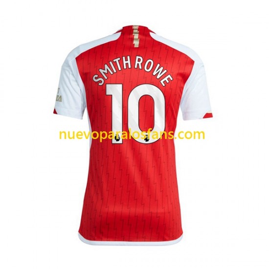 Camiseta de Fútbol Arsenal Smith Rowe 10 Hombre Casa 2023-2024 Manga Corta