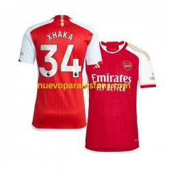 Camiseta de Fútbol Arsenal Xhaka 34 Hombre Casa 2023-2024 Manga Corta