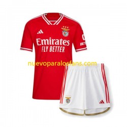 Camiseta de Fútbol Benfica Niño Casa 2023-2024 Manga Corta