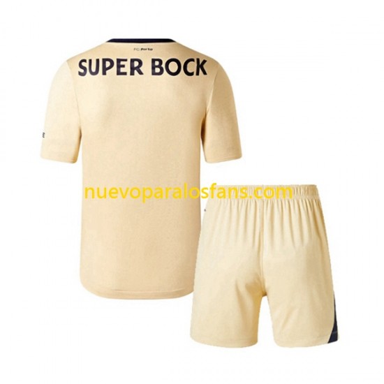 Camiseta de Fútbol FC Porto Niño Exterior 2023-2024 Manga Corta