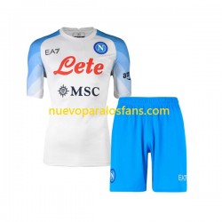 Camiseta de Fútbol Napoli Niño Exterior 2022-2023 Manga Corta
