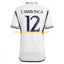 Camiseta de Fútbol Real Madrid Camavinga 12 Hombre Casa 2023-2024 Manga Corta
