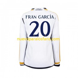 Camiseta de Fútbol Real Madrid Fran Garcia 20 Hombre Casa 2023-2024 Manga Larga