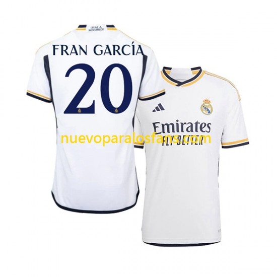 Camiseta de Fútbol Real Madrid Fran Garcia 20 Hombre Casa 2023-2024 Manga Corta