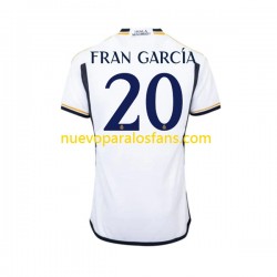 Camiseta de Fútbol Real Madrid Fran Garcia 20 Hombre Casa 2023-2024 Manga Corta