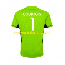 Camiseta de Fútbol Real Madrid Thibaut Courtois 1 Portero Hombre Casa 2023-2024 Manga Corta