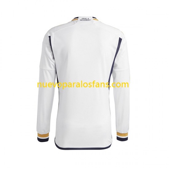 Camiseta de Fútbol Real Madrid Hombre Casa 2023-2024 Manga Larga