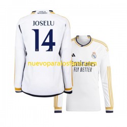 Camiseta de Fútbol Real Madrid JOSELU 14 Hombre Casa 2023-2024 Manga Larga