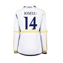 Camiseta de Fútbol Real Madrid JOSELU 14 Hombre Casa 2023-2024 Manga Larga