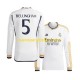 Camiseta de Fútbol Real Madrid Jude Bellingham 5 Hombre Casa 2023-2024 Manga Larga