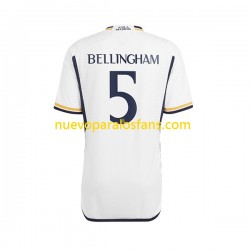 Camiseta de Fútbol Real Madrid Jude Bellingham 5 Hombre Casa 2023-2024 Manga Corta