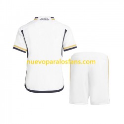 Camiseta de Fútbol Real Madrid Niño Casa 2023-2024 Manga Corta