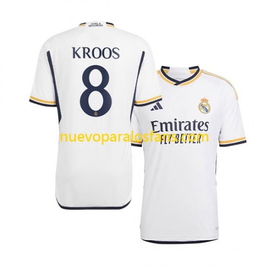 Camiseta de Fútbol Real Madrid Kroos 8 Hombre Casa 2023-2024 Manga Corta