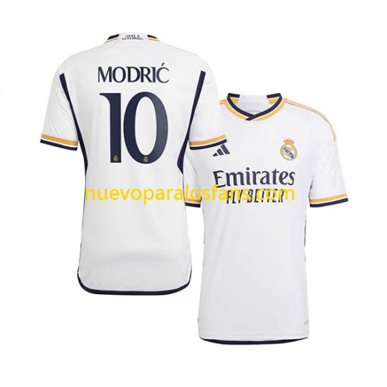 Camiseta de Fútbol Real Madrid Modrić 10 Hombre Casa 2023-2024 Manga Corta