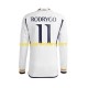 Camiseta de Fútbol Real Madrid Rodrygo Goes 11 Hombre Casa 2023-2024 Manga Larga