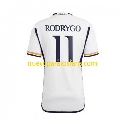 Camiseta de Fútbol Real Madrid Rodrygo Goes 11 Hombre Casa 2023-2024 Manga Corta