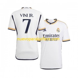 Camiseta de Fútbol Real Madrid Vinicius Junior 7 Hombre Casa 2023-2024 Manga Corta