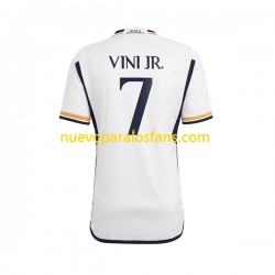 Camiseta de Fútbol Real Madrid Vinicius Junior 7 Hombre Casa 2023-2024 Manga Corta