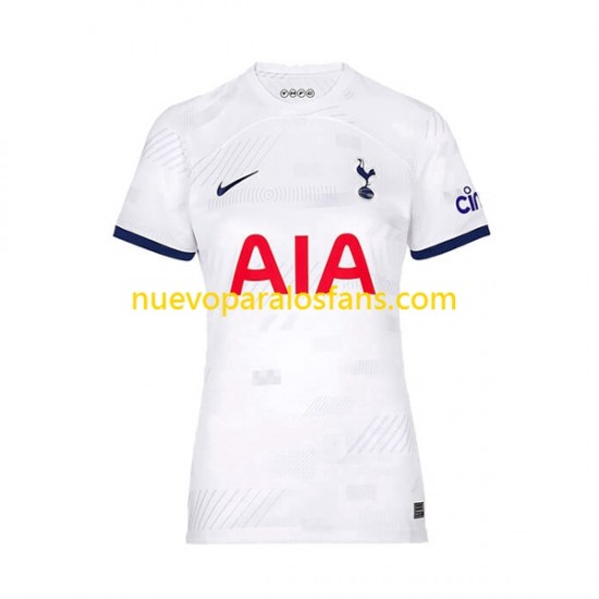 Camiseta de Fútbol Tottenham Hotspur Mujer Casa 2023-2024 Manga Corta